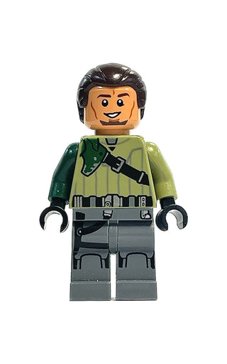 Kanan Jarrus - Dark Brown Hair and Eyebrows, sw0602 Minifigure LEGO®   