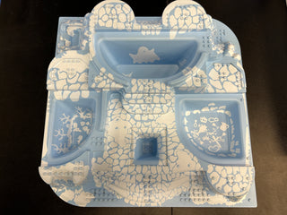 Baseplate, Raised Belville Castle with Arctic Pattern, 33214pb01 Part LEGO®