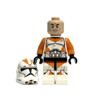 Clone Trooper, 212th Attack Battalion (Phase 2) - Orange Arms, Dirt Stains, Scowl, sw0522 Minifigure LEGO®   
