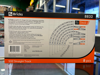 FX Track, S32 9V Straight Track 8 Pack, 8832 Part FX Track