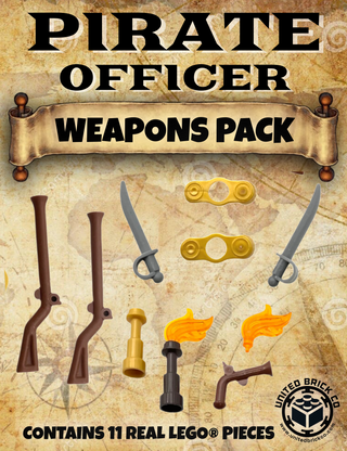 Pirate Officer Weapons Pack Parts Pack United Brick Co®