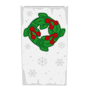 Christmas Wreath Winter Village 4x6 Window - B3 Custom Part Custom Parts B3 Customs