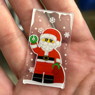 Santa Clause Christmas Winter Village 4x6 Window - B3 Custom Part Custom Parts B3 Customs
