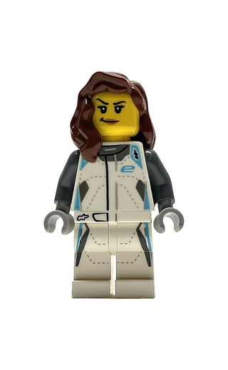 Jaguar I-PACE eTROPHY Driver, sc080 Minifigure LEGO® Like New  - with Hair Only