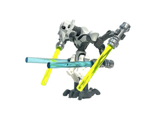 General Grievous - Bent Legs, White Armor, sw0515 Minifigure LEGO® Like New with Lightsabers