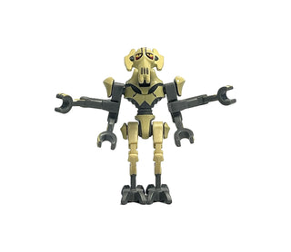 General Grievous - Bent Legs, Tan Armor, sw0254 Minifigure LEGO® Like New - Without Lightsabers