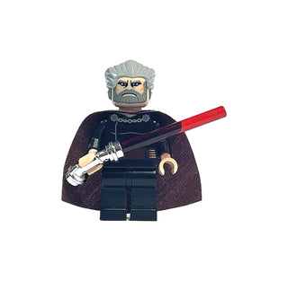 Count Dooku - Large Eyes, sw0224 Minifigure LEGO® Like New With Chrome Hilt & Blade