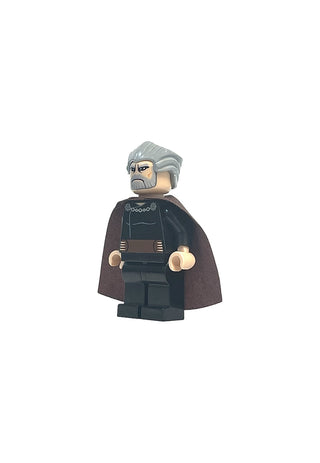 Count Dooku - Large Eyes, sw0224 Minifigure LEGO® Used - Scratches & Dents With Chrome Hilt & Blade 
