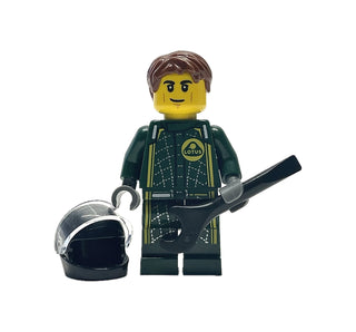 Lotus Evija Driver, sc096 Minifigure LEGO® Like New with Helmet and Hair