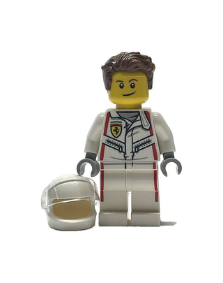 1970 Ferrari 512 M Driver, sc097 Minifigure LEGO® Like New with Helmet and Hair