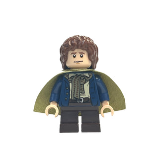 Peregrin Took (Pippin) - Olive Green Cape, lor012 Minifigure LEGO® Like New