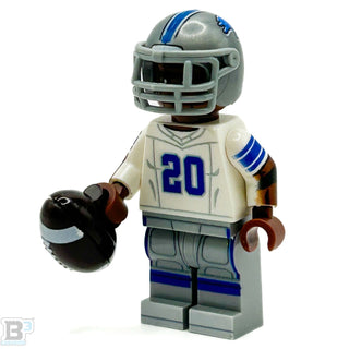 #20 RB Barry Detroit Lions Football Player Minifig - B3 Customs Custom minifigure B3 Customs