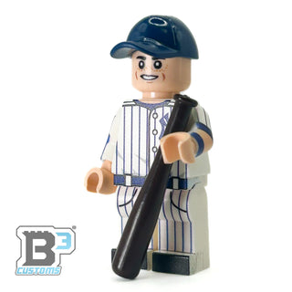 #99 Judge NY Baseball Player Minifig - B3 Customs Custom minifigure B3 Customs