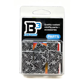Twenties Classic Encaustic Flooring, 2x2 Tiles (Pack of 20) made using LEGO parts - B3 Customs Custom LEGO Parts B3 Customs
