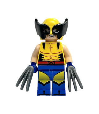 Wolverine - Yellow and Black Mask, Blue Hands, sh0939 Minifigure LEGO® Like New
