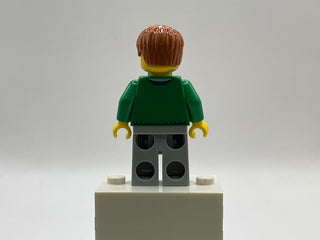 Green V-Neck Sweater - Pet Shop, twn140 Minifigure LEGO®