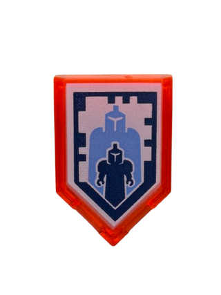 Tile, Modified 2 x 3 Pentagonal with Nexo Power Shield Pattern - Giant Growth, Part# 22385pb039 Part LEGO®