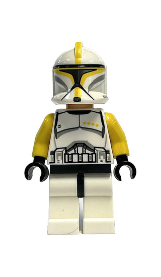 Clone Trooper Commander (Phase 1) - Yellow Arms, Scowl, sw0481 Minifigure LEGO® Like New