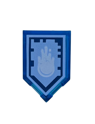 Tile, Modified 2 x 3 Pentagonal with Nexo Power Shield Pattern - Yeti Sneeze, Part# 22385pb119 Part LEGO®