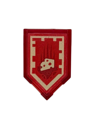 Tile, Modified 2 x 3 Pentagonal with Nexo Power Shield Pattern - Swiss Cheese, Part# 22385pb087 Part LEGO®