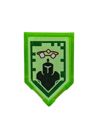 Tile, Modified 2 x 3 Pentagonal with Nexo Power Shield Pattern - Stone Stun, Part# 22385pb046 Part LEGO®