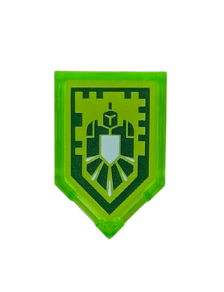 Tile, Modified 2 x 3 Pentagonal with Nexo Power Shield Pattern - Gamma Rays, Part# 22385pb152 Part LEGO®