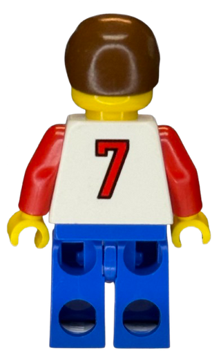 Soccer Player - Red, White, and Blue Team with Number 7 on Back, soc096 Minifigure LEGO®