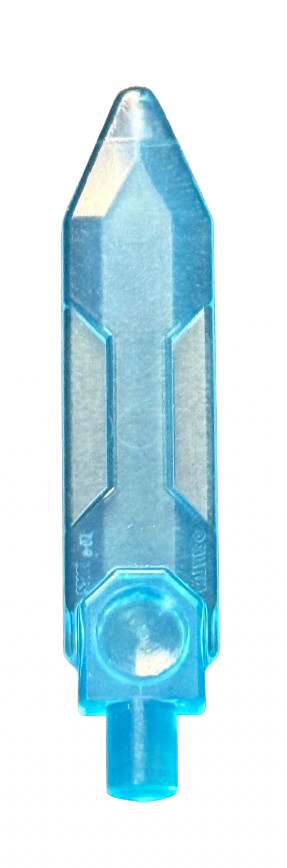 Minifigure, Weapon Sword, Blade with Bar End, Part #23860 Part LEGO® Trans-Light Blue