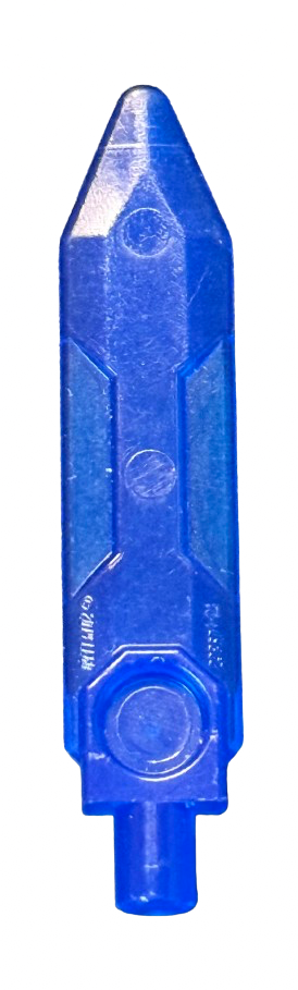 Minifigure, Weapon Sword, Blade with Bar End, Part #23860 Part LEGO® Trans-Dark Blue