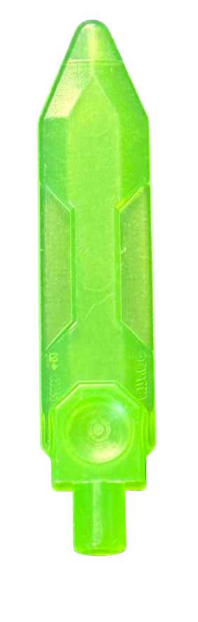 Minifigure, Weapon Sword, Blade with Bar End, Part #23860 Part LEGO® Trans-Bright Green