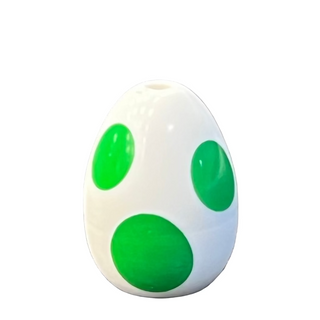 Egg with Small Pin Hole with Bright Green Spots Pattern (Super Mario Yoshi Egg), Part# 24946pb04 Part LEGO®