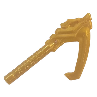 Minifigure, Weapon Sickle with Dragon Head and Long Wrapped Handle, Part #4922 Part LEGO®