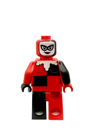 Harley Quinn - Jester's Cap, Black and Red Hands, Rounded Collar, sh0959 Minifigure LEGO®