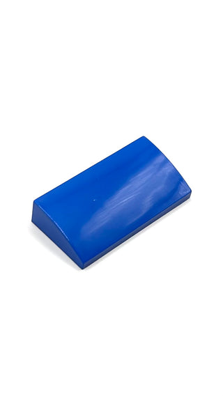 Slope, Curved 2 x 4 x 2/3 with Bottom Tubes, Part# 88930 Part LEGO® Blue