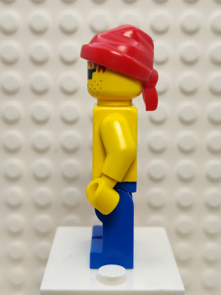 Pirate Red / Black Stripes Shirt, pi032 Minifigure LEGO®