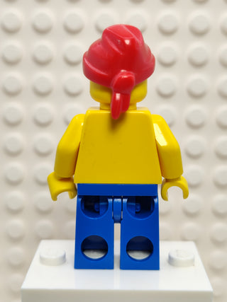 Pirate Red / Black Stripes Shirt, pi032 Minifigure LEGO®