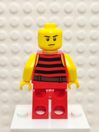 Pirate 7 - Black and Red Stripes, pi168 Minifigure LEGO®   