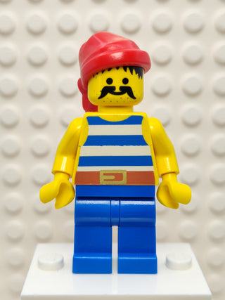 Pirate Blue / White Stripes Shirt Blue Legs, pi021 Minifigure LEGO®   
