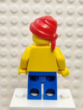 Pirate Red / White Stripes Shirt Blue Legs, pi043 Minifigure LEGO®