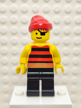 Pirate Red / Black Stripes Shirt, pi031 Minifigure LEGO®