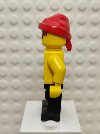 Pirate Red / Black Stripes Shirt, pi031 Minifigure LEGO®