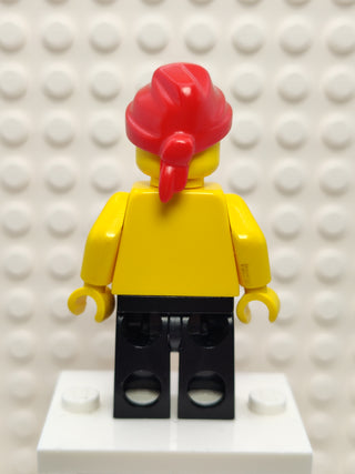 Pirate Red / Black Stripes Shirt, pi031 Minifigure LEGO®