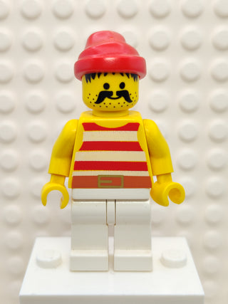 Pirate Red / White Stripes Shirt, pi045 Minifigure LEGO®