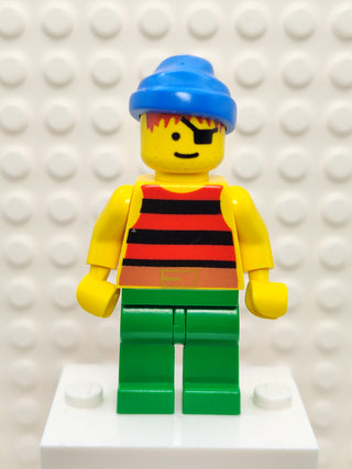 Pirate Red / Black Stripes Shirt, pi029 Minifigure LEGO®