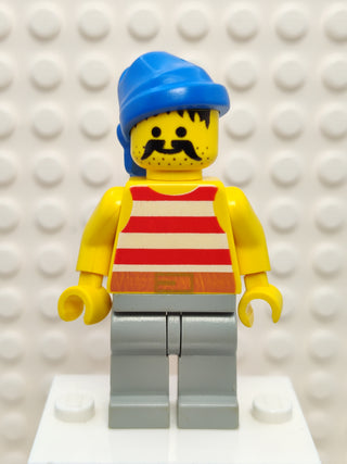 Pirate Red / White Stripes Shirt, pi041 Minifigure LEGO®