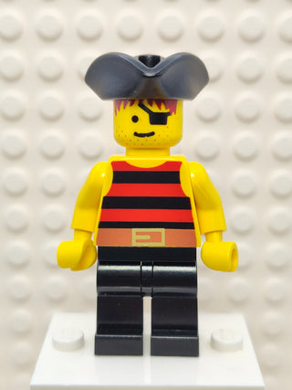 Pirate Red / Black Stripes Shirt, pi025 Minifigure LEGO®
