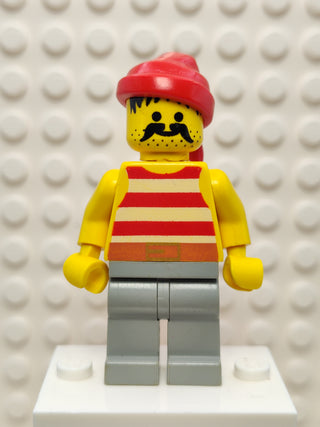 Pirate Red / White Stripes Shirt, pi044 Minifigure LEGO®