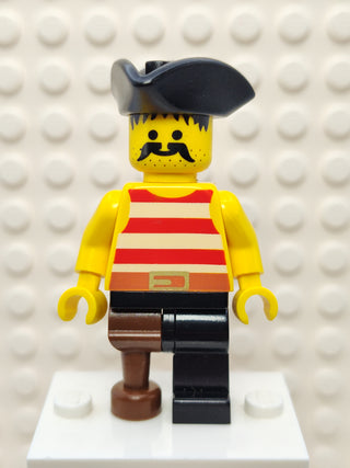 Pirate Red / White Stripes Shirt, pi038 Minifigure LEGO®