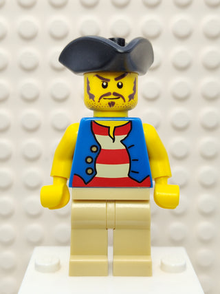 Pirate Blue Vest Tan Legs, pi082 Minifigure LEGO®   