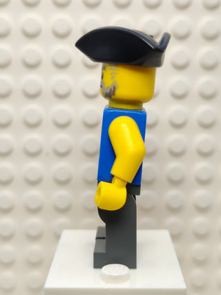 Pirate - Blue Vest Dark Bluish Gray Legs, pi186 Minifigure LEGO®   